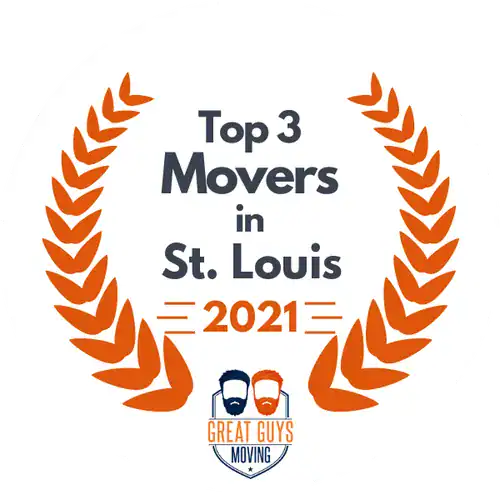 Top 3 moving companies in St. Louis for 2021, recognized for quality and reliability.