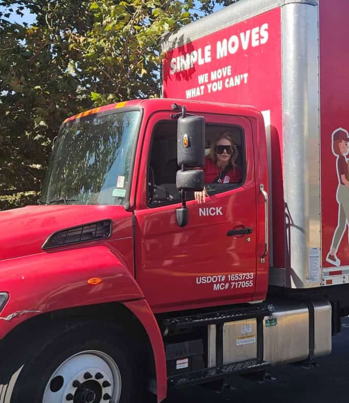 Moving truck with 