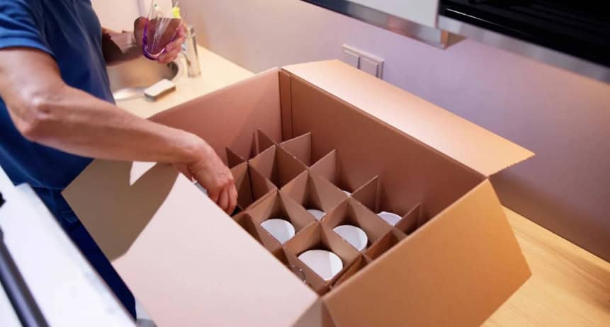 Efficient packing and handling with simple moves for logistics and shipping.